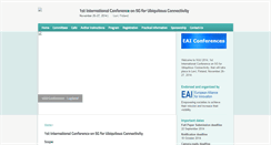 Desktop Screenshot of 5guconference.org